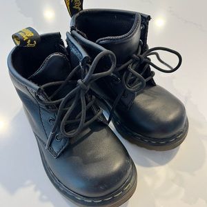 Dr. Martens Air Wair INFANT 1460 SOFTY T LEATHER LACE UP BOOTS Toddlwr Size 6